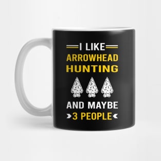 3 People Arrowhead Hunter Hunting Arrowheads Mug